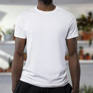 S5Pzq5 Men's Classic Crew Neck T-Shirt — Soft Cotton Everyday Tee